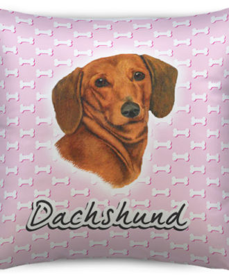 raça dachshund almofada rosa