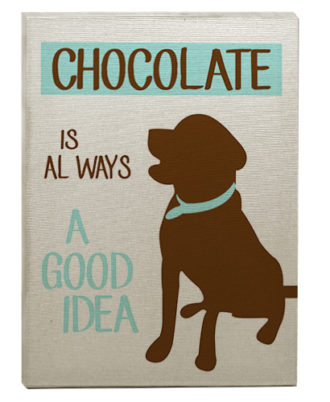 raça labrador chocolate quadro