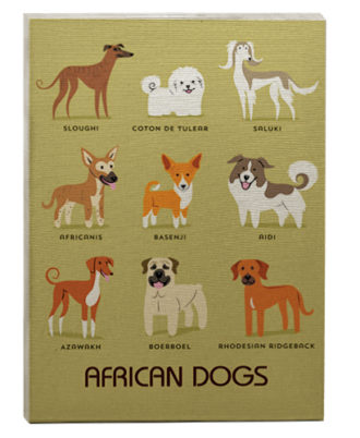 quadro decorativo origem das raças dos cães