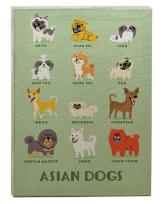 quadro decorativo origem dos cães
