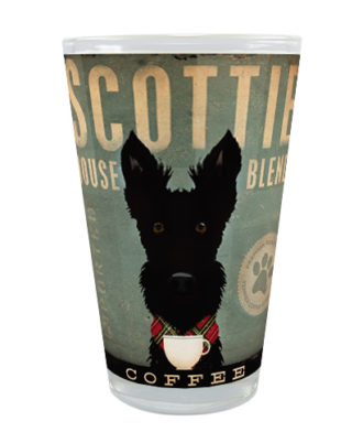 raça scottish Terrier Copo de vidro