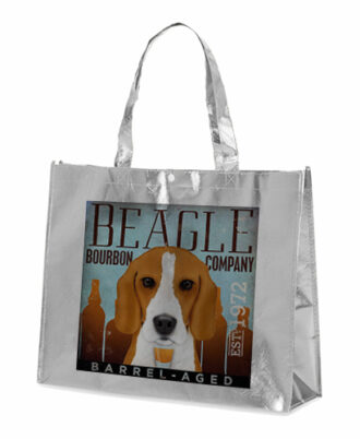 bolsa prateada raça beagle