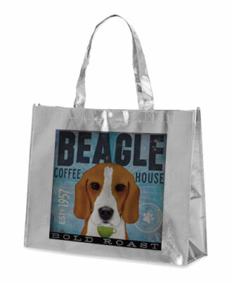 bolsa prateada raça beagle